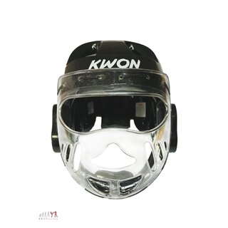 Head protection with transparent face protection