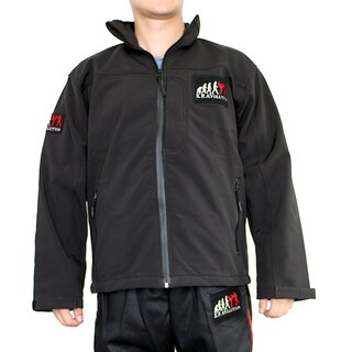 KRAVolution Krav Maga Softshell Trainingsjacke mit Velcro Klettflche  L