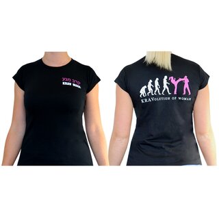 Kravolution of women Krav Maga T-Shirt fr Frauen Training schwarz L