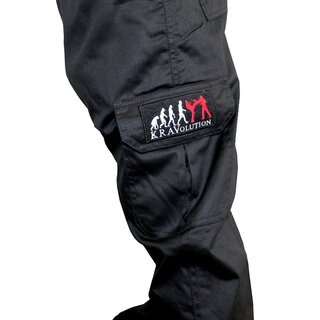 Krav Maga Cargo Hosen fr Outdoor Training mit KRAVolution Logo  XL