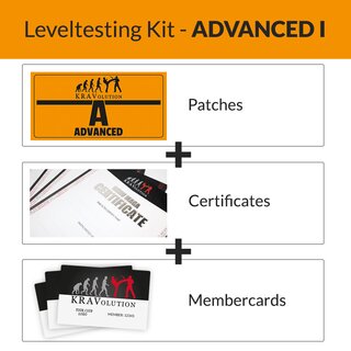 KRAVolution Advanced Level Patch Package Advanced 1 Zertifikat Mitgliedsausweis