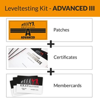 KRAVolution Advanced Level Patch Package Advanced 3 Zertifikat Mitgliedsausweis