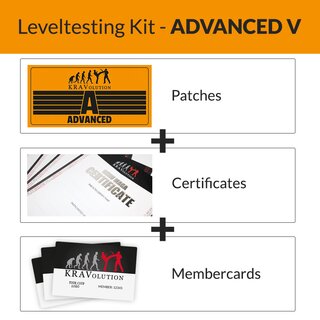 KRAVolution Advanced Level Patch Package Advanced 5 Zertifikat Mitgliedsausweis