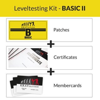 KRAVolution Basic Level Patch Package Basic 2 Zertifikat Mitgliedsausweis