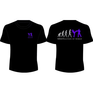 KRAVolution of Woman Krav IT T-Shirt fr Frauen Training schwarz